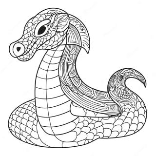 Majestic Sea Serpent Coloring Page 38207-31778