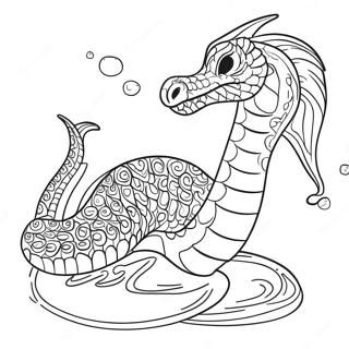 Majestic Sea Serpent Coloring Page 38207-31779