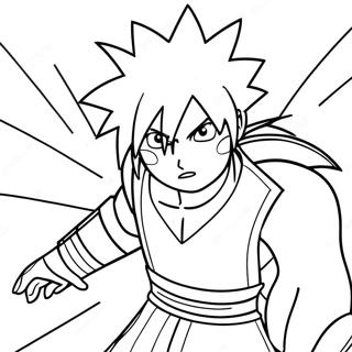 Sasuke Uchiha In Battle Coloring Page 3821-3093