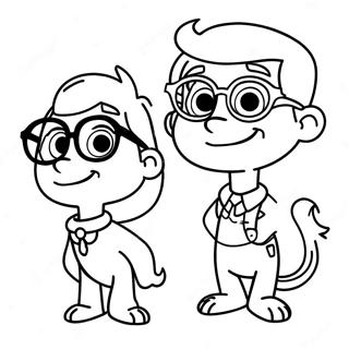 Adventurous Mr Peabody And Sherman Coloring Page 38237-31800