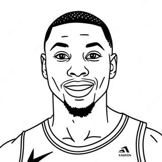 Damian Lillard Coloring Page 38266-31815