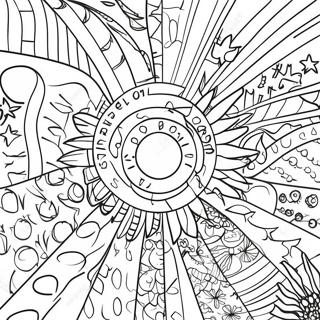 Vibrant State Flag Coloring Page 38297-31847