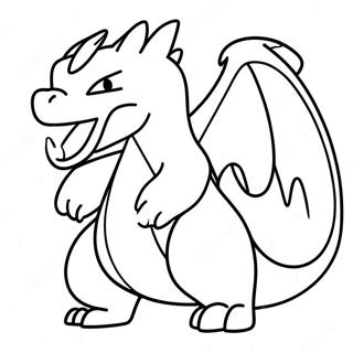 Charizard Breathing Fire Coloring Page 382-305