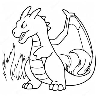 Charizard Breathing Fire Coloring Page 382-306