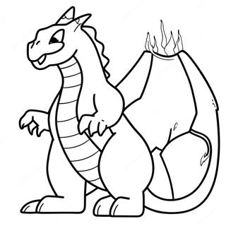 Charizard Breathing Fire Coloring Page 382-307