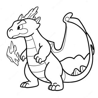 Charizard Breathing Fire Coloring Page 382-308