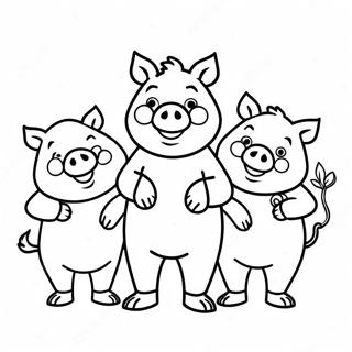 Three Little Pigs Coloring Pages