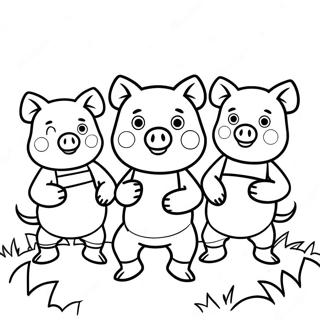 Three Little Pigs Coloring Page 3830-3099