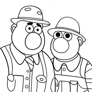 Burt And Ernie Coloring Page 38316-31858