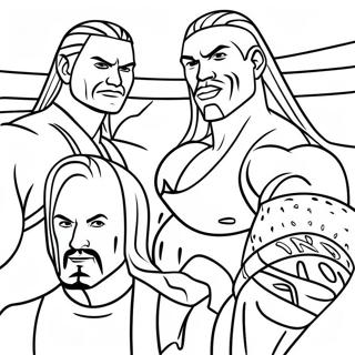 Wwe Superstars In Action Coloring Page 38327-31871