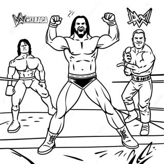 Wwe Superstars In Action Coloring Page 38327-31872