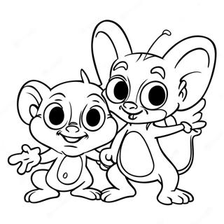 Pinky And The Brain In A Silly Situation Coloring Page 38347-31896