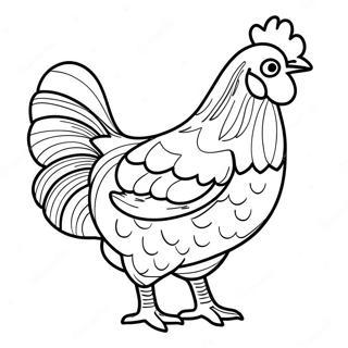 Chicken Coloring Page 38356-31886