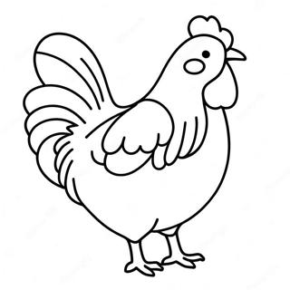 Chicken Coloring Page 38356-31888