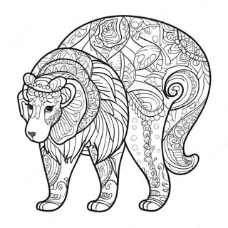 Bold Black Animal Coloring Page 38367-31901