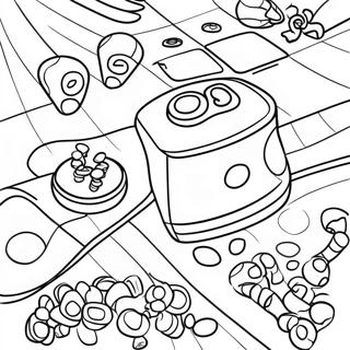 Board Game Coloring Pages