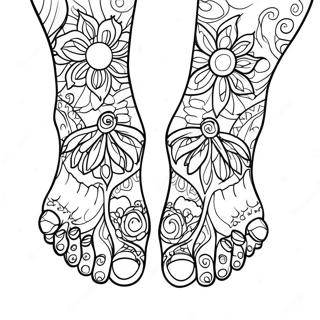 Feet Coloring Pages