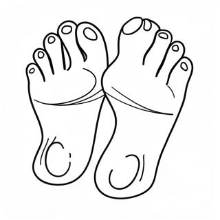 Feet Coloring Page 38396-31922