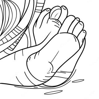 Feet Coloring Page 38396-31924