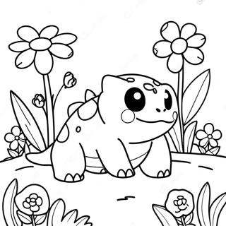 Grass Type Pokemon Coloring Pages