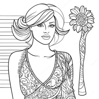 Realistic Fashion Coloring Page 38416-31939