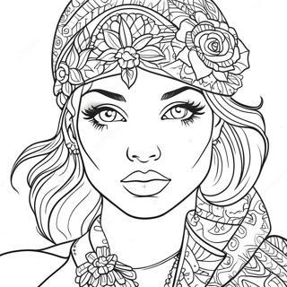 Realistic Fashion Coloring Page 38416-31940