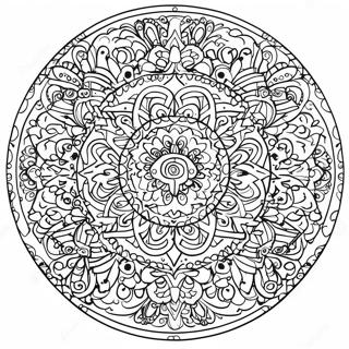 Symmetrical Mandala Coloring Page 38456-31968