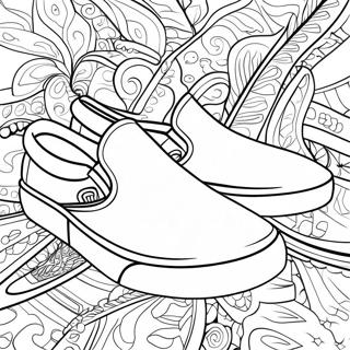 Vans Slip On Sneakers Coloring Page 38467-31996