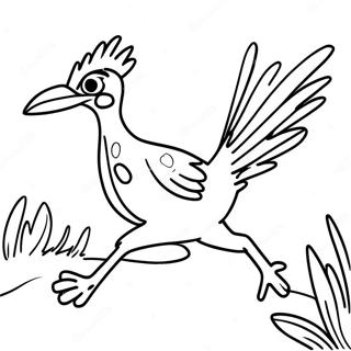 Speedy Roadrunner Running Coloring Page 38487-31997