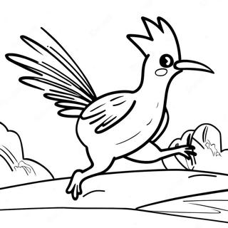 Speedy Roadrunner Running Coloring Page 38487-32000