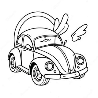 Cute Bumblebee Car Coloring Page 38507-32008