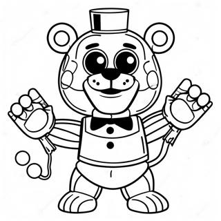 Fnaf Puppet In Action Coloring Page 38517-32022