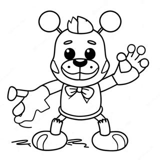 Fnaf Puppet In Action Coloring Page 38517-32024