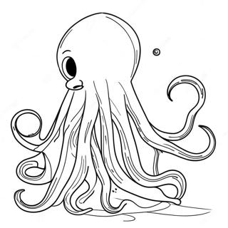 Giant Squid Coloring Page 38546-32044