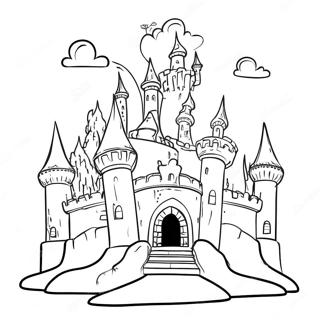 Once Upon A Time Fairy Tale Castle Coloring Page 38556-32056