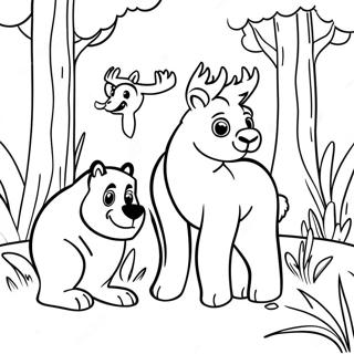 Open Season Animal Friends Coloring Page 38567-32061