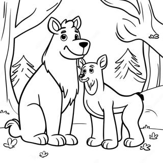 Open Season Animal Friends Coloring Page 38567-32063