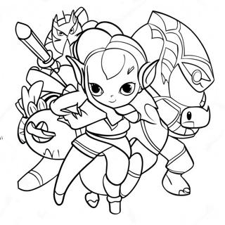 League Of Legends Coloring Page 38596-32075