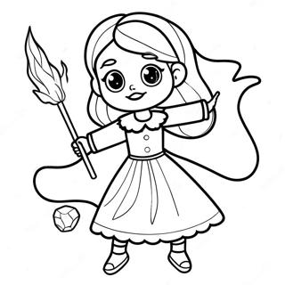 Lux Casting A Spell Coloring Page 38597-32081