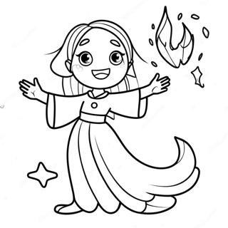 Lux Casting A Spell Coloring Page 38597-32084