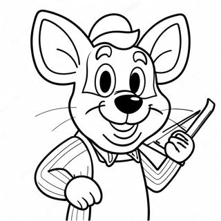 Chuck E Cheese Coloring Page 3860-3122