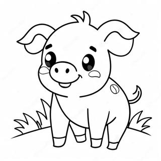 Cute Pig Coloring Pages