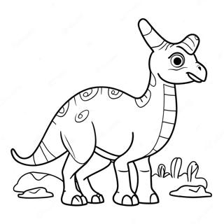 Parasaurolophus Coloring Pages