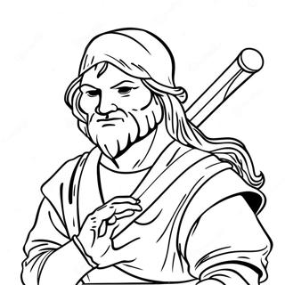 Leonardo In Action Coloring Page 38677-32150