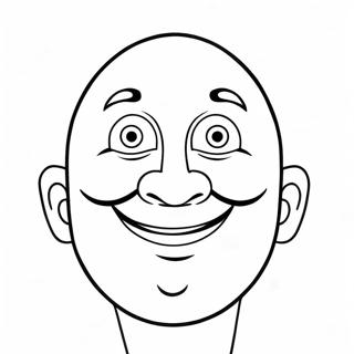 Funny Blank Face Coloring Page 38687-32159