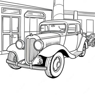 Classic Vintage Car Coloring Page 38717-32181