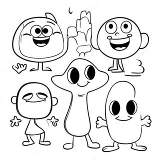 Funny Meme Characters Coloring Page 3871-3134