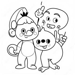 Funny Meme Characters Coloring Page 3871-3135