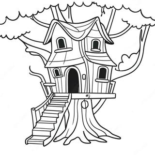 Magic Treehouses Coloring Page 38746-32204