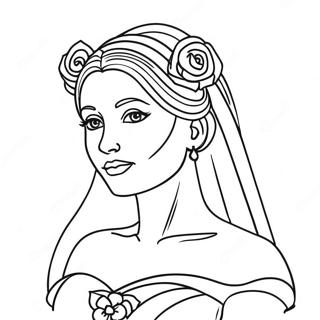 Bride Coloring Page 38756-32216